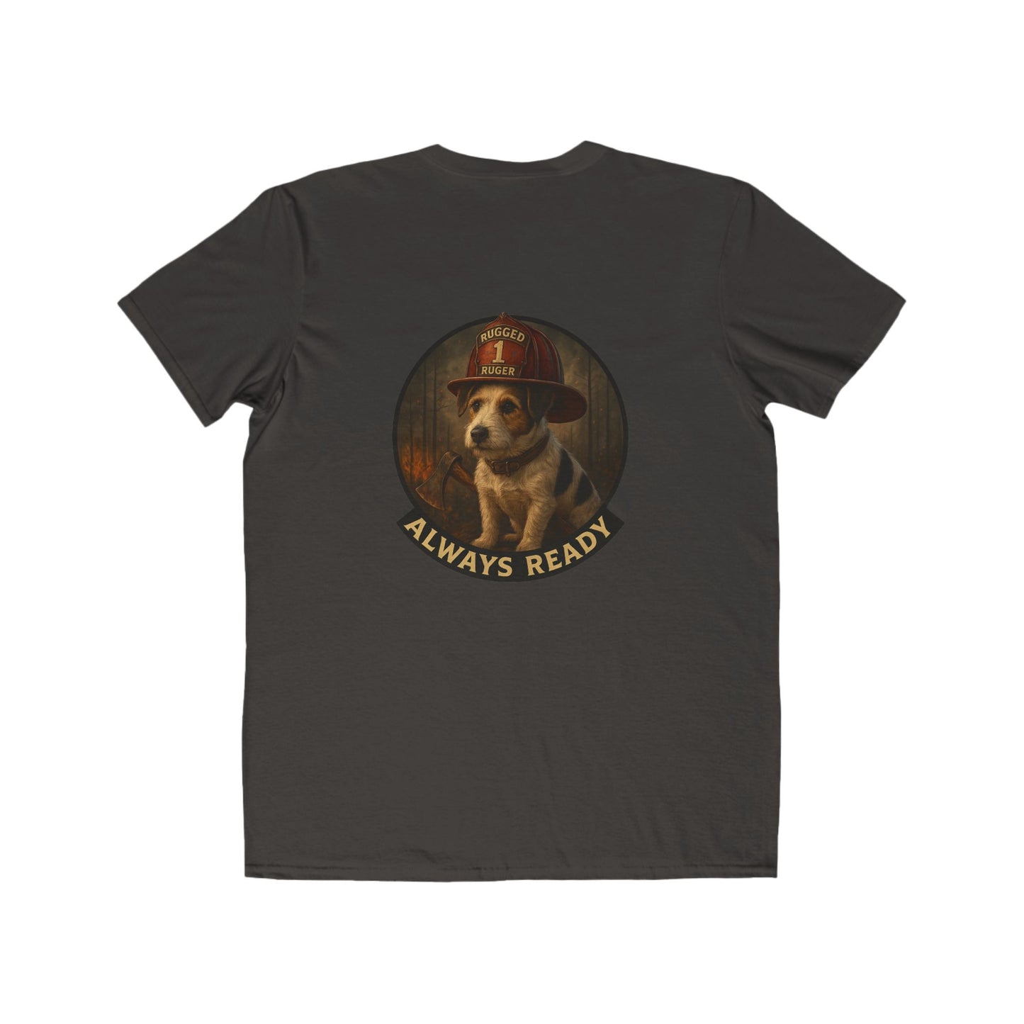 Rugged Ruger Firefighter Tee: Always ready, Men's Lightweight Tee,