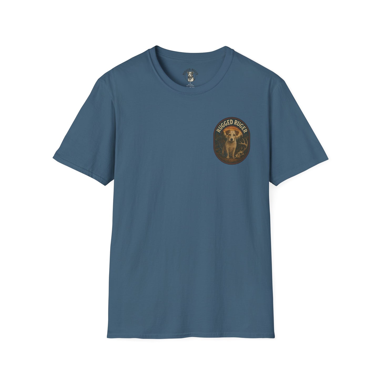 Rugged Ruger: Bow hunting round logo, Unisex Softstyle T-Shirt