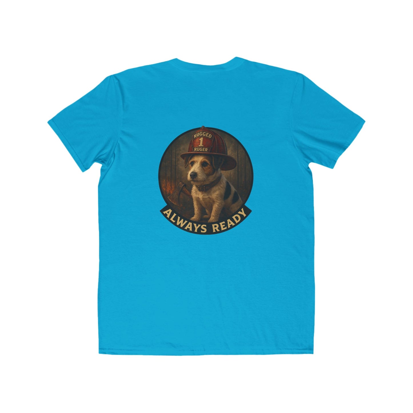 Rugged Ruger Firefighter Tee: Always ready, Men's Lightweight Tee,