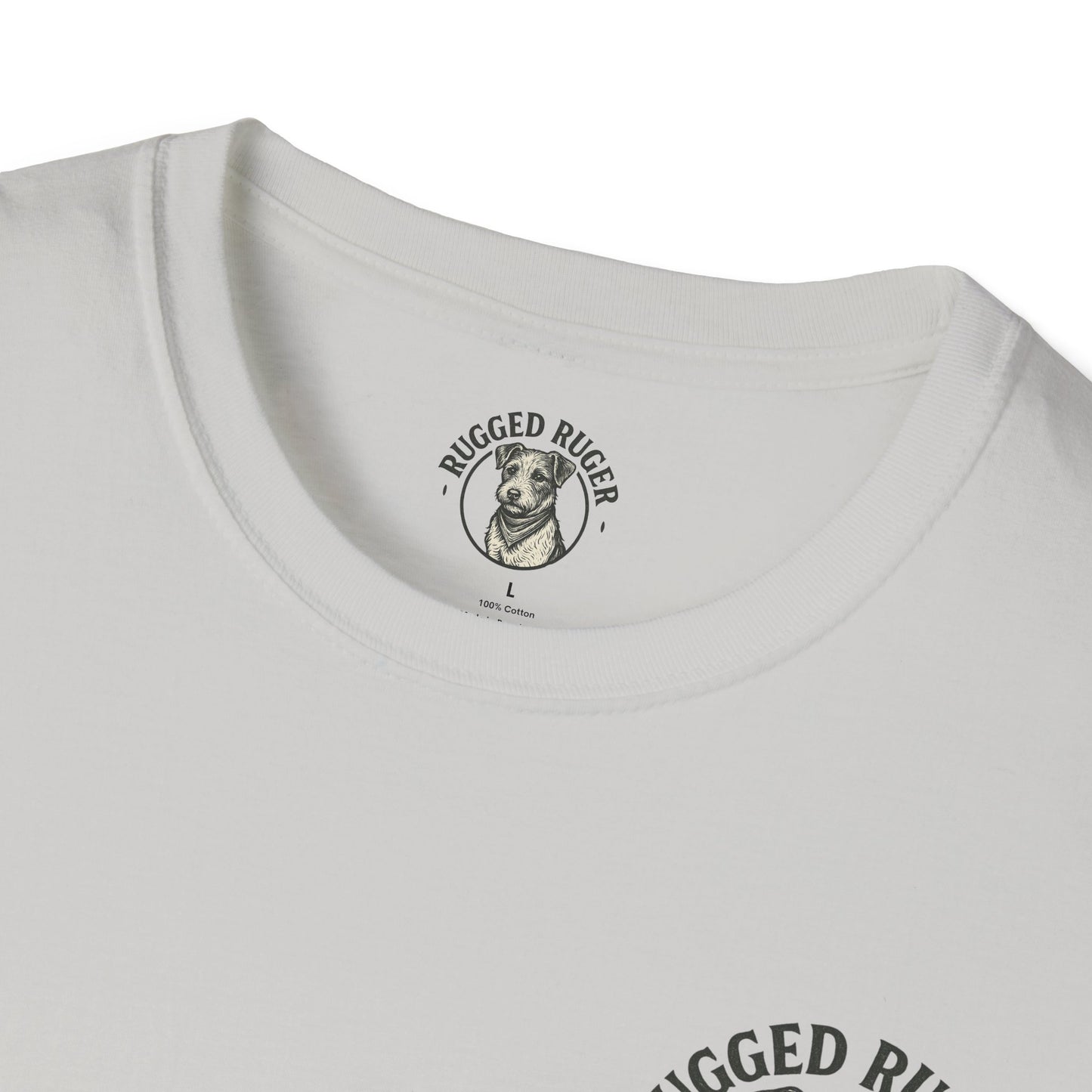 Rugged Rugger: We back the blue line, Unisex Softstyle T-Shirt