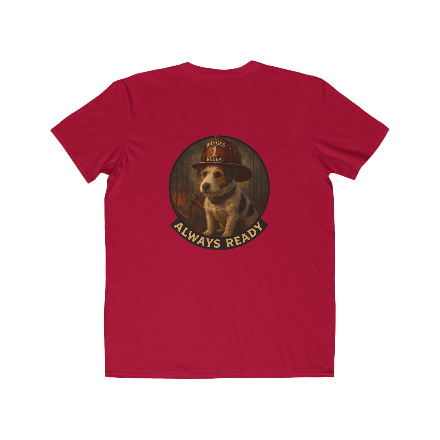 Rugged Ruger Firefighter Tee: Always ready, Men's Lightweight Tee,