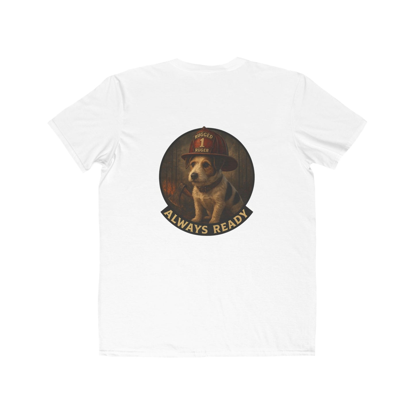 Rugged Ruger Firefighter Tee: Always ready, Men's Lightweight Tee,