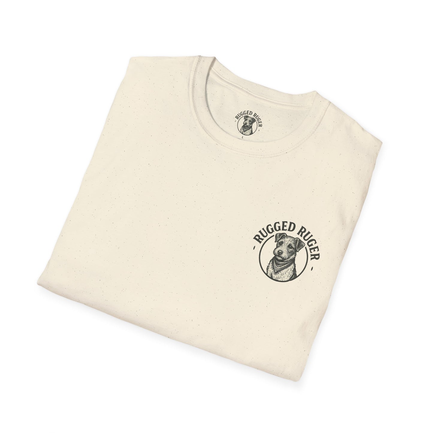 Rugged Ruger: Round Firefighter logo, Unisex Softstyle Tee