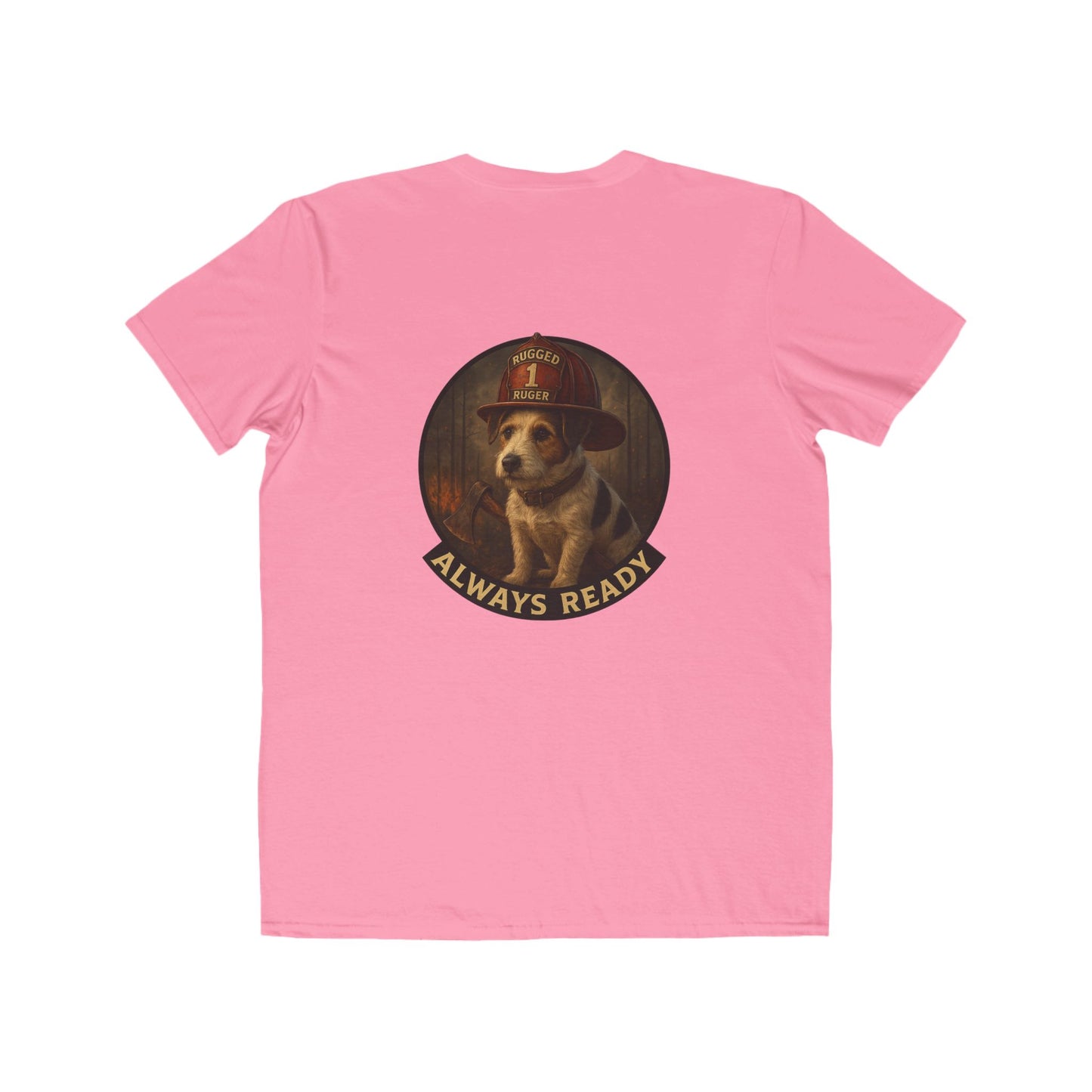 Rugged Ruger Firefighter Tee: Always ready, Men's Lightweight Tee,