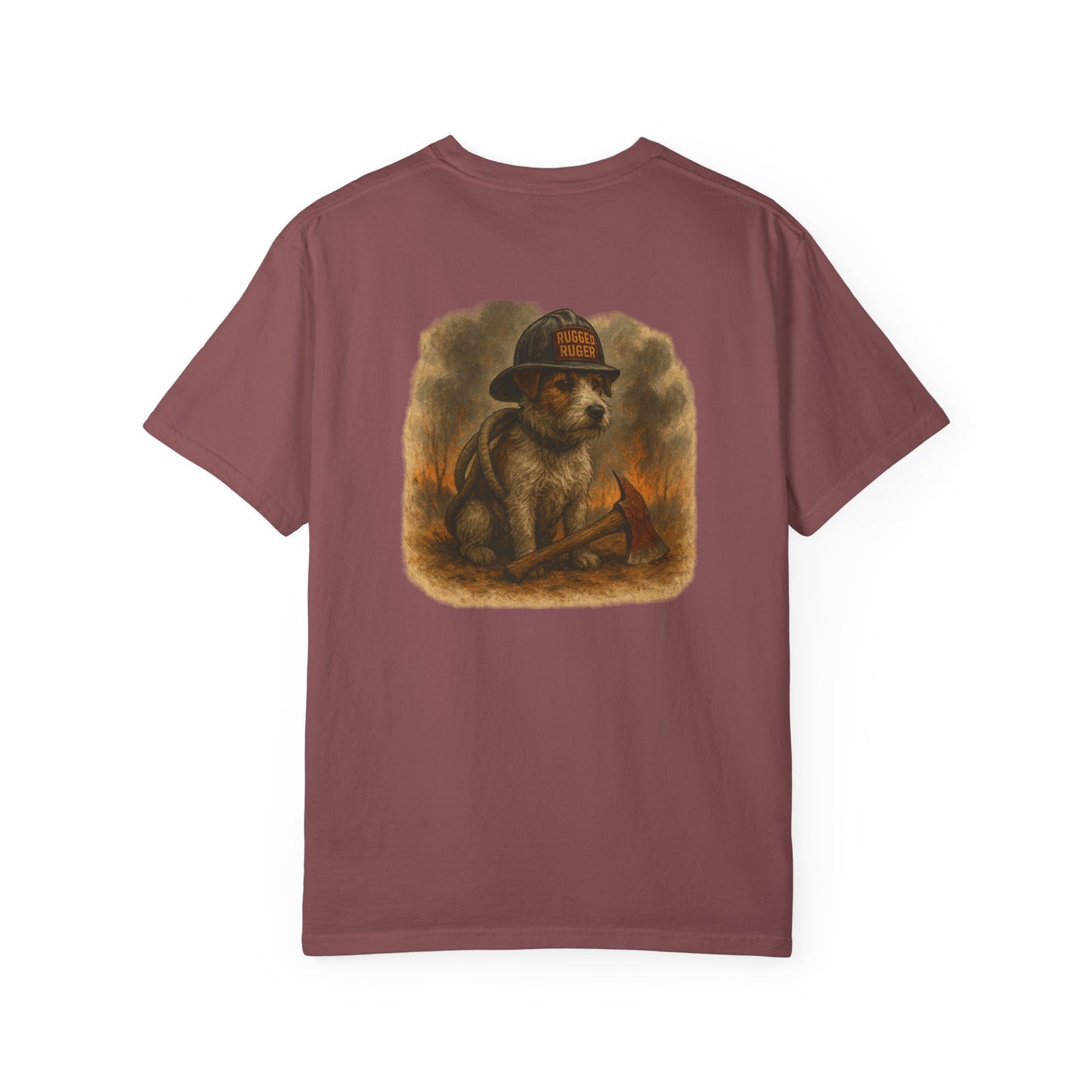 Rugged Ruger: Wildland Fire, Unisex Garment-Dyed Tee
