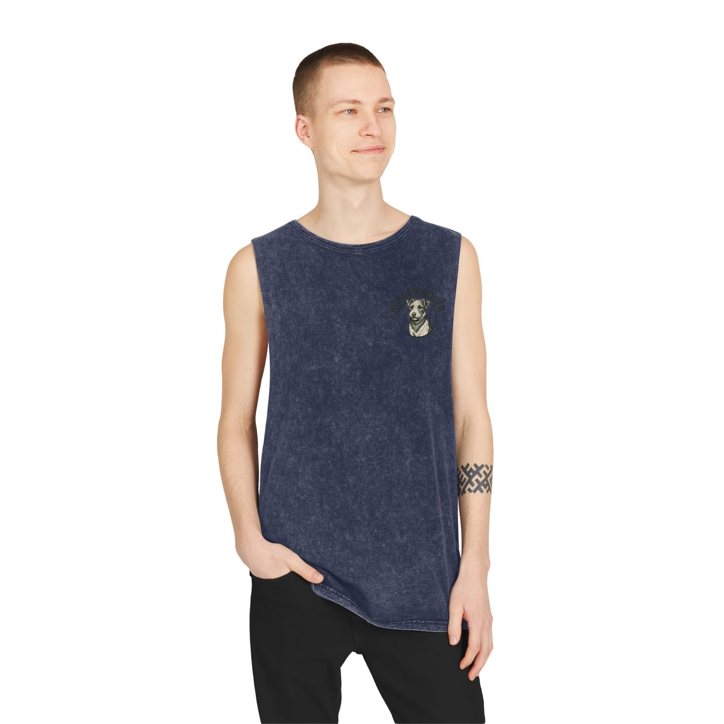 Rugged Ruger Vintage Stonewash Tank Top - Perfect for Summer, Outdoor Activities