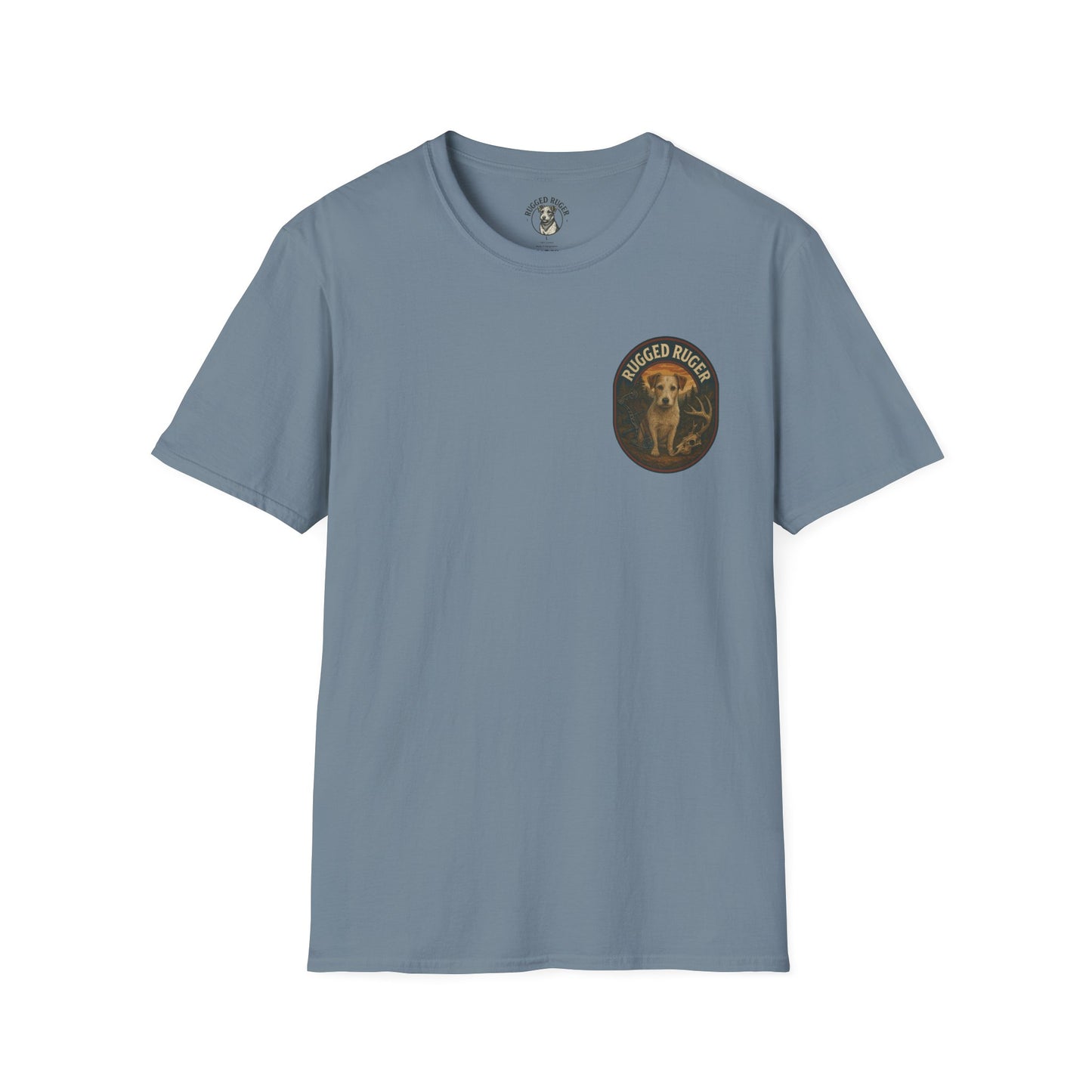Rugged Ruger: Bow hunting round logo, Unisex Softstyle T-Shirt