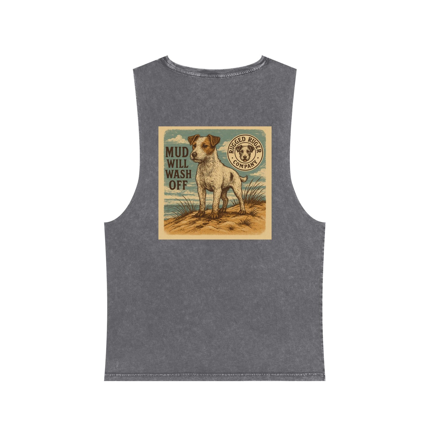 Rugged Ruger Vintage Stonewash Tank Top - Perfect for Summer, Outdoor Activities