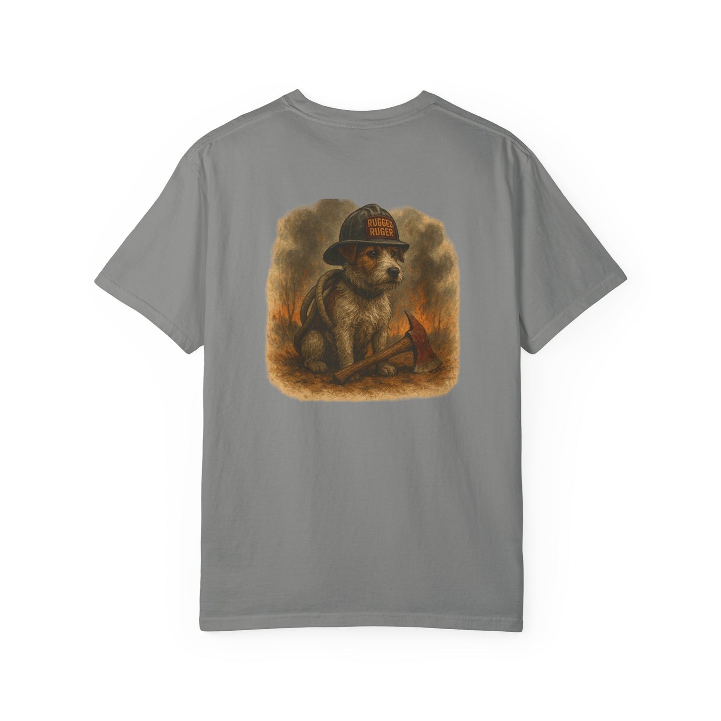 Rugged Ruger: Wildland Fire, Unisex Garment-Dyed Tee