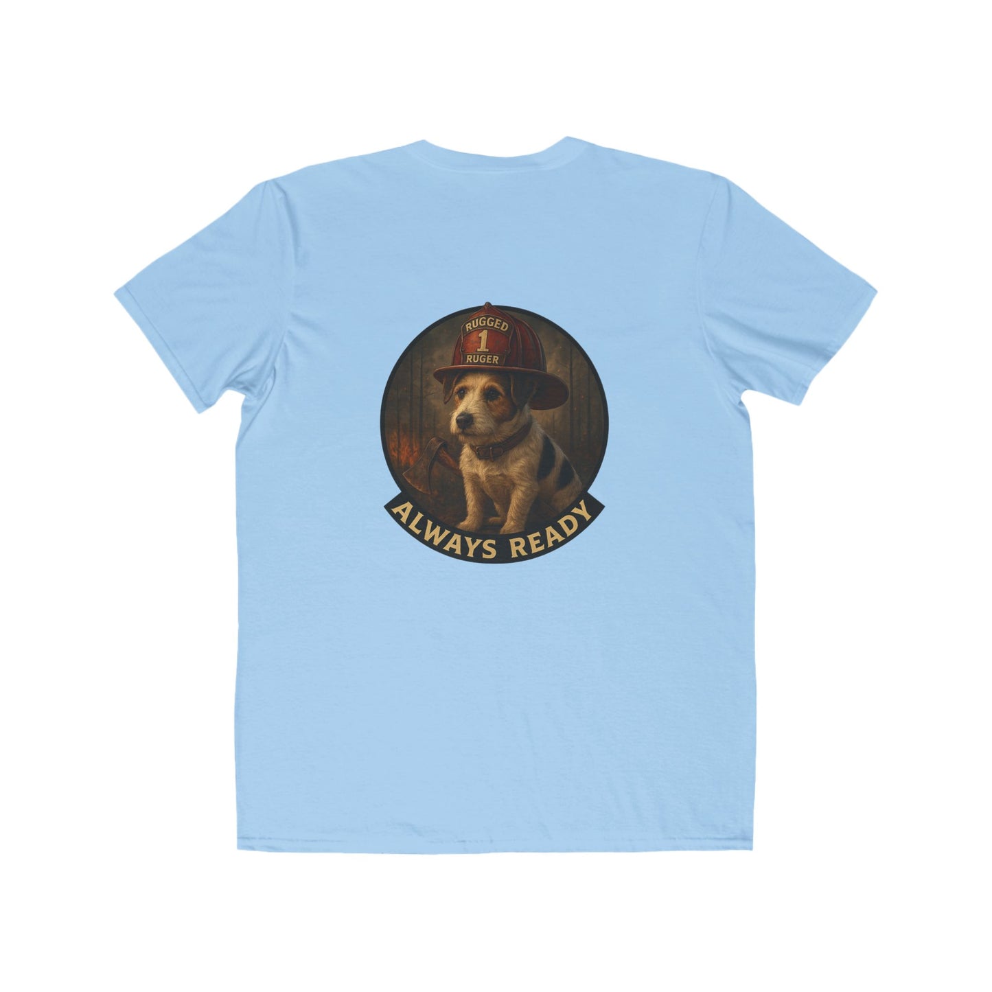 Rugged Ruger Firefighter Tee: Always ready, Men's Lightweight Tee,