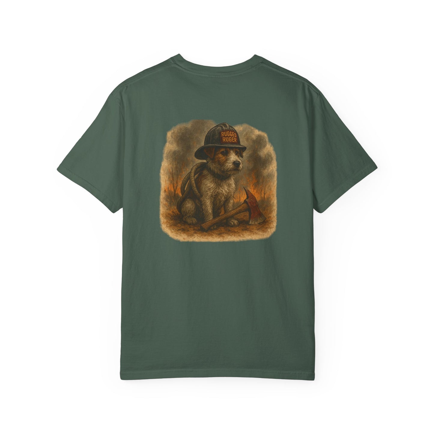 Rugged Ruger: Wildland Fire, Unisex Garment-Dyed Tee