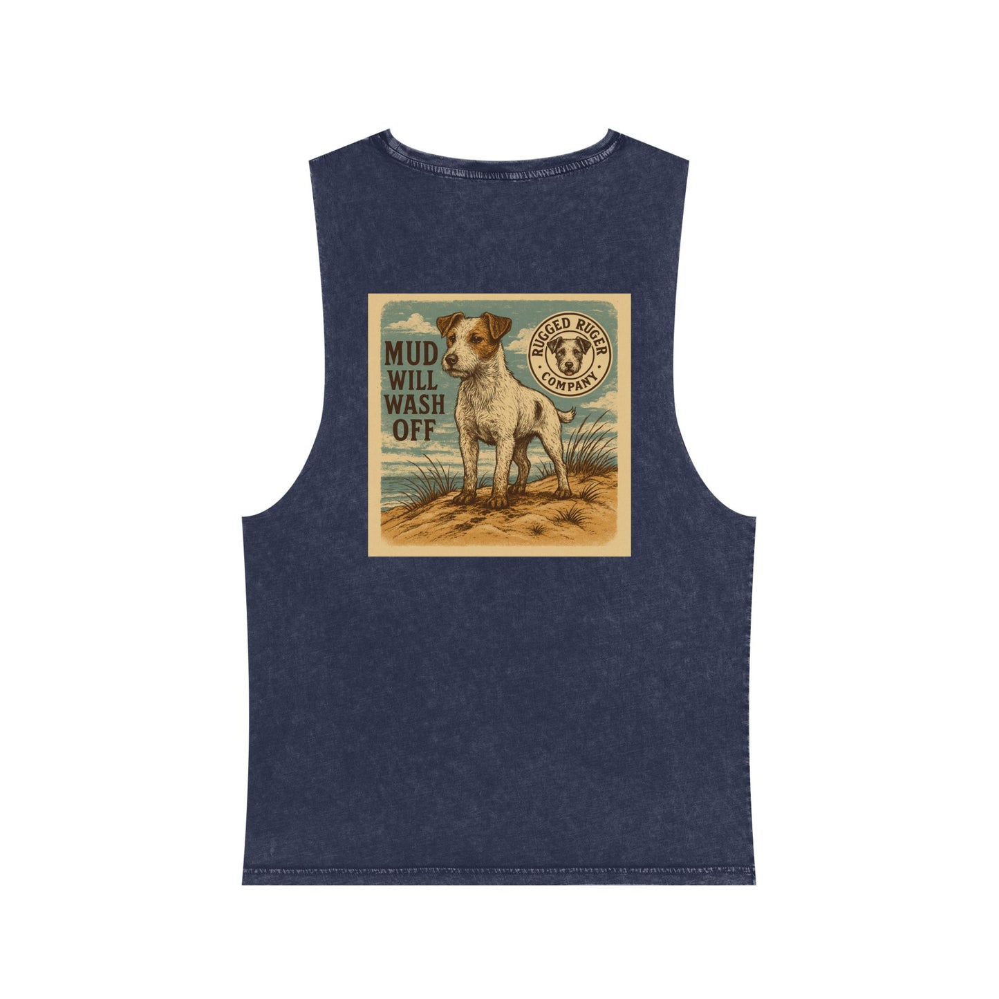 Rugged Ruger Vintage Stonewash Tank Top - Perfect for Summer, Outdoor Activities