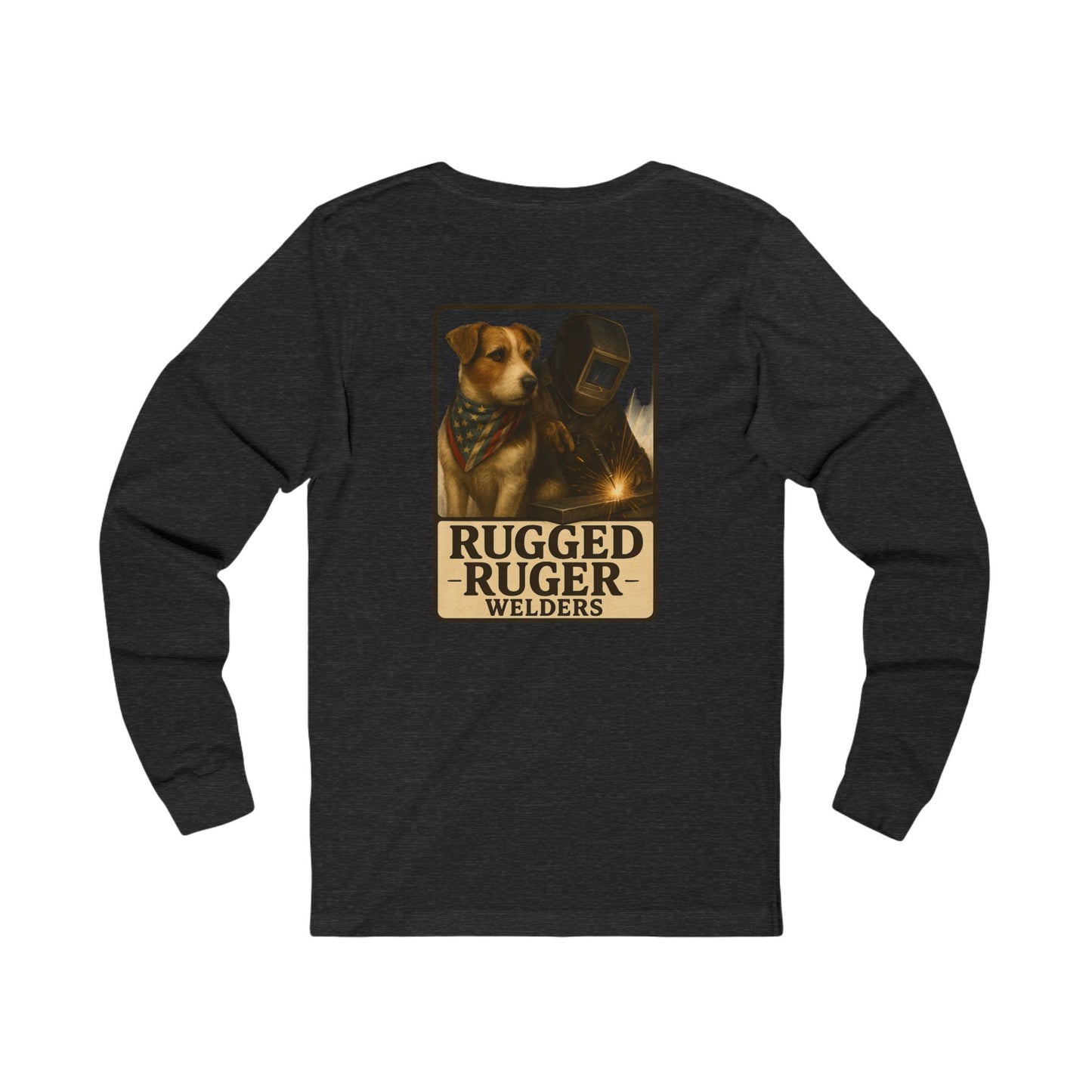 Rugged Ruger: USA Welder's, Unisex jersey long sleeve tee