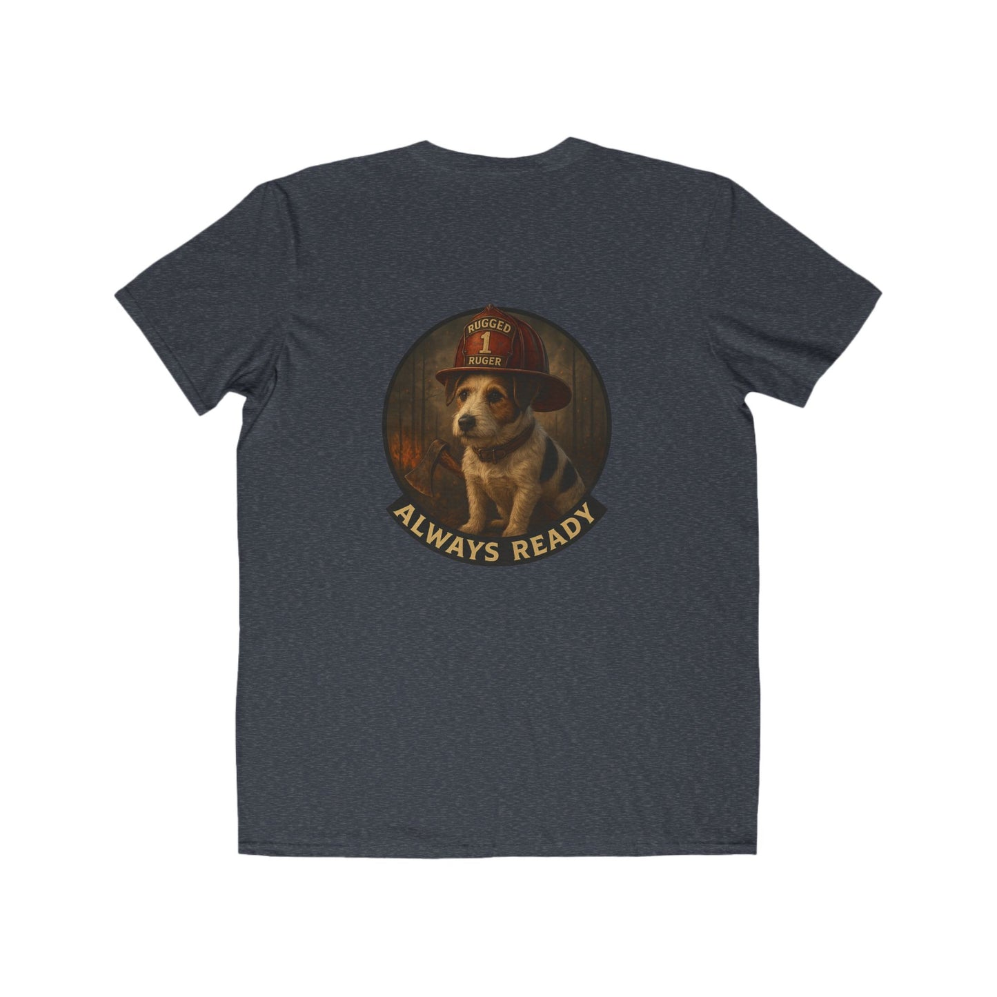 Rugged Ruger Firefighter Tee: Always ready, Men's Lightweight Tee,