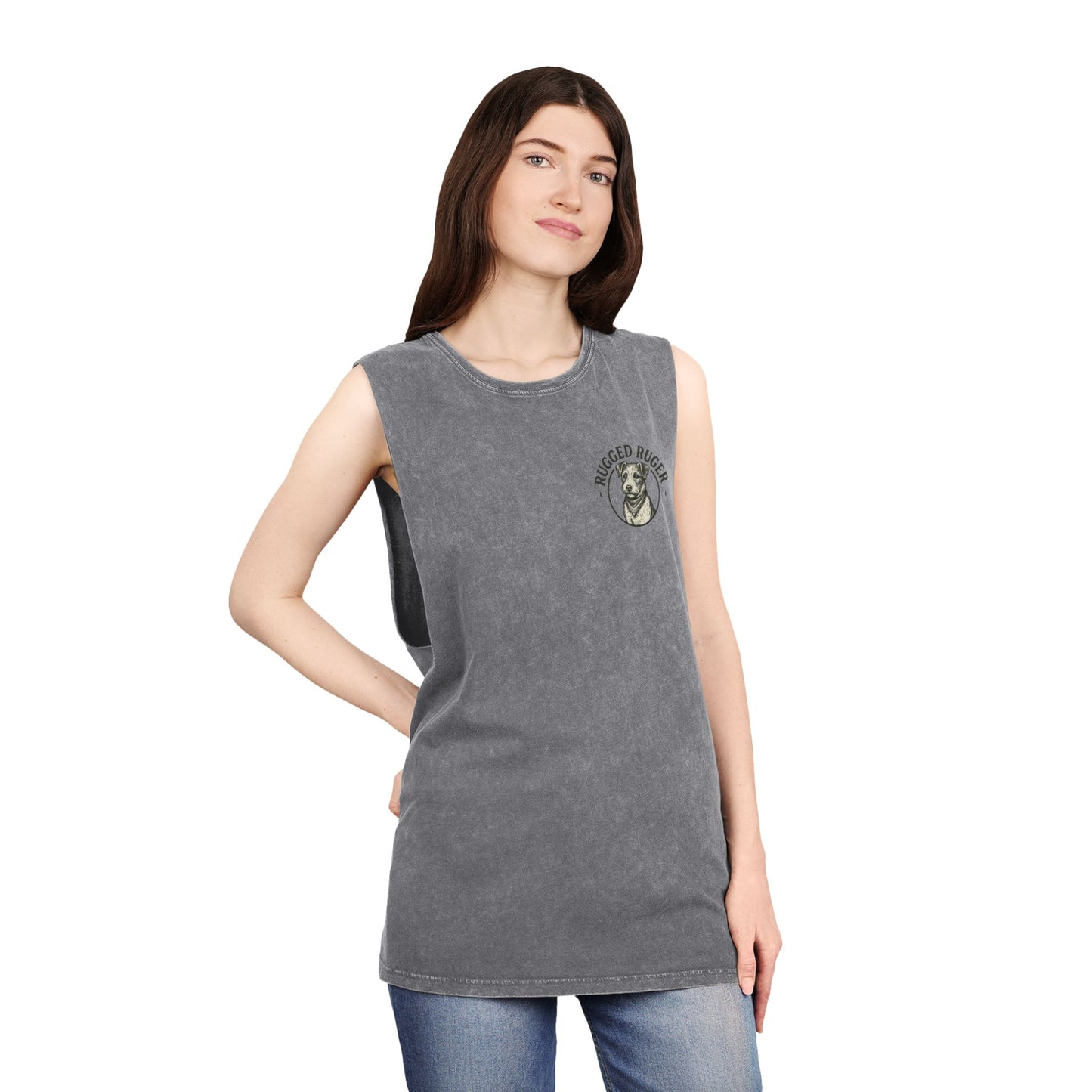 Rugged Ruger Vintage Stonewash Tank Top - Perfect for Summer, Outdoor Activities