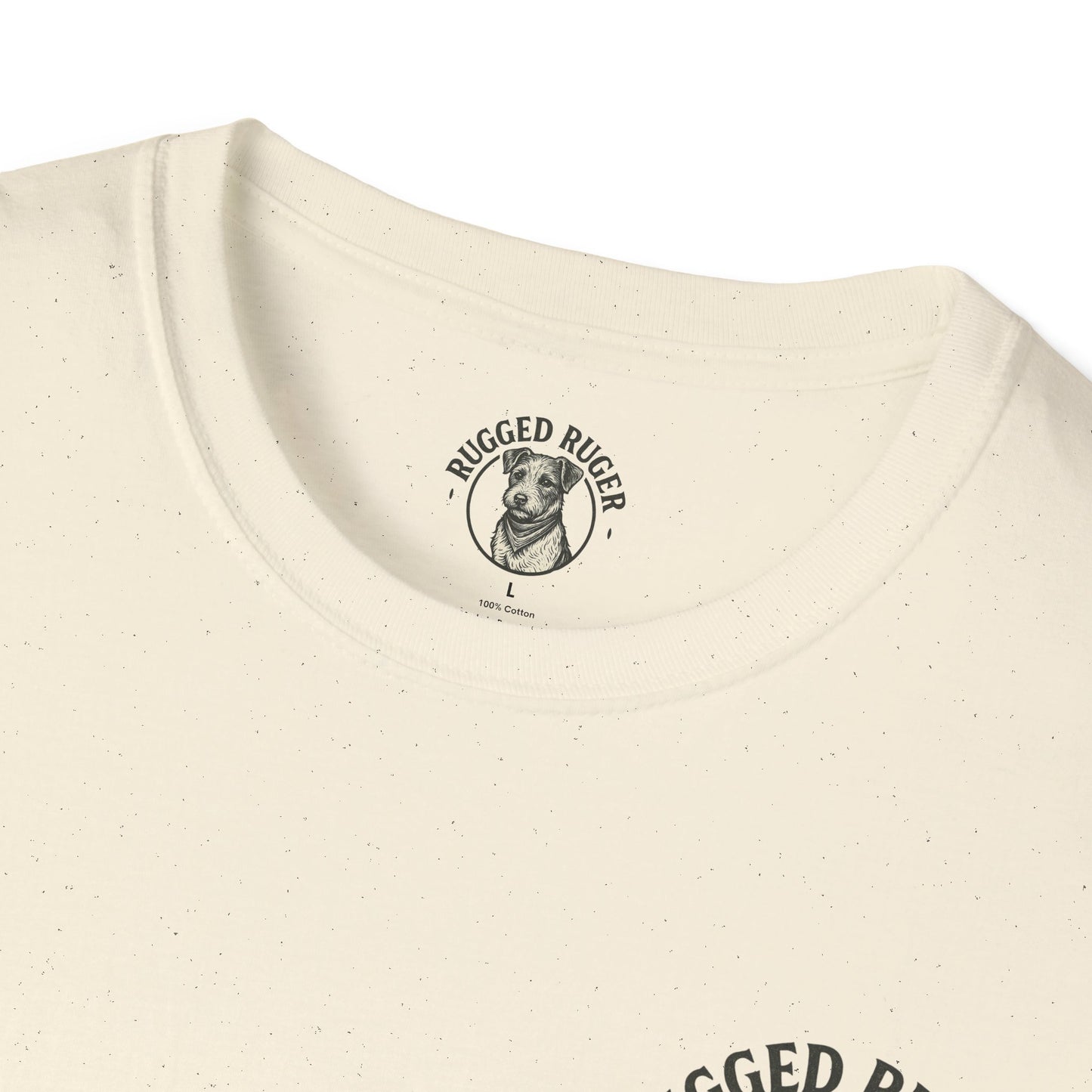 Rugged Ruger: Round Firefighter logo, Unisex Softstyle Tee