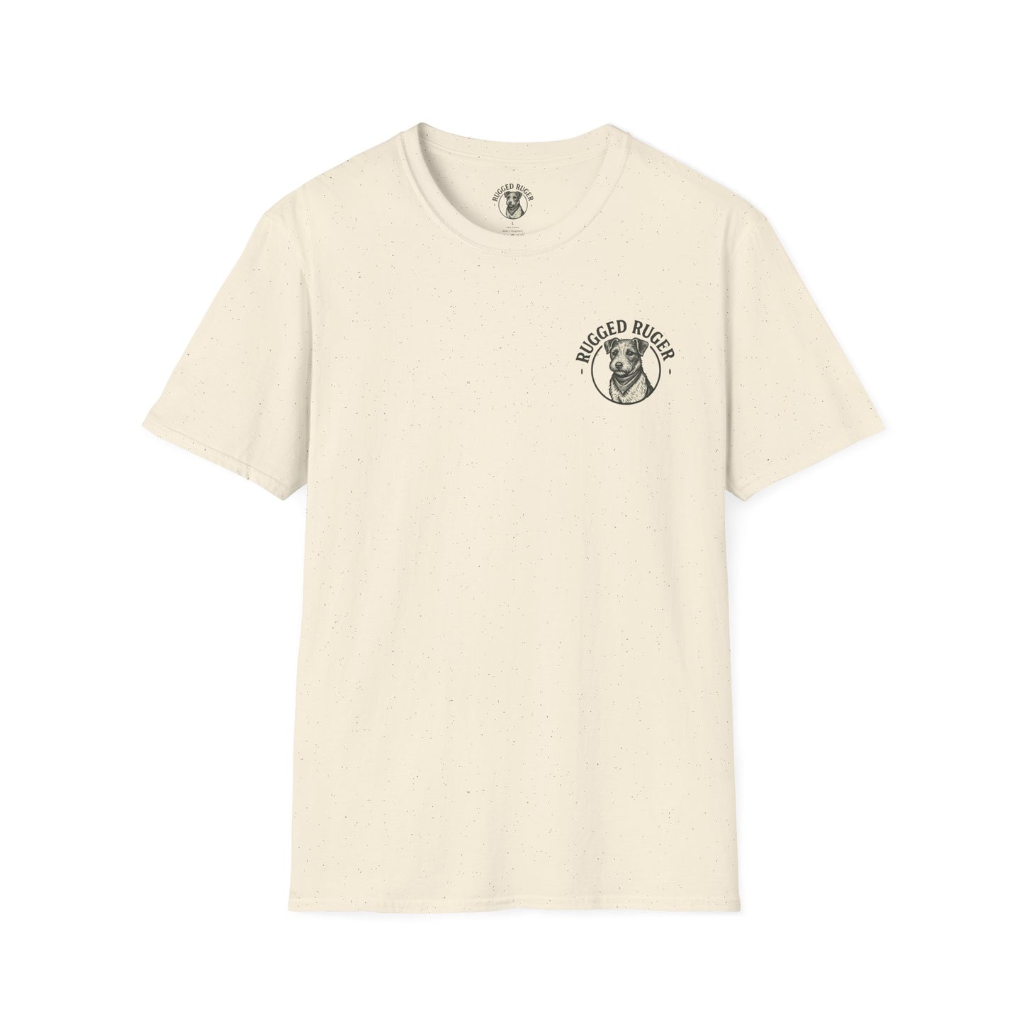 Rugged Ruger: Round Firefighter logo, Unisex Softstyle Tee