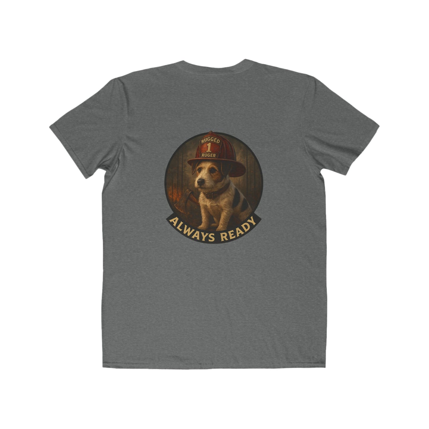 Rugged Ruger Firefighter Tee: Always ready, Men's Lightweight Tee,