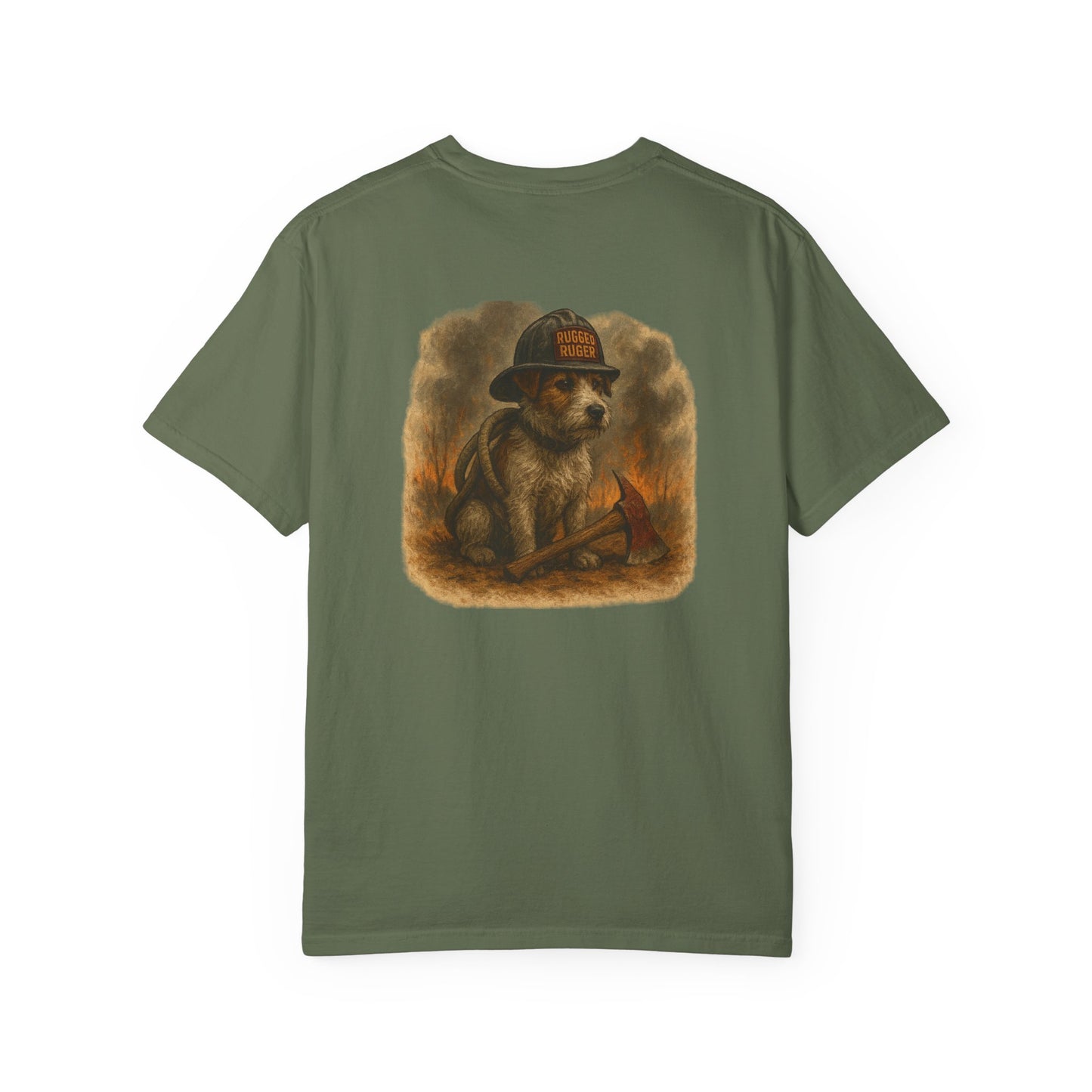 Rugged Ruger: Wildland Fire, Unisex Garment-Dyed Tee