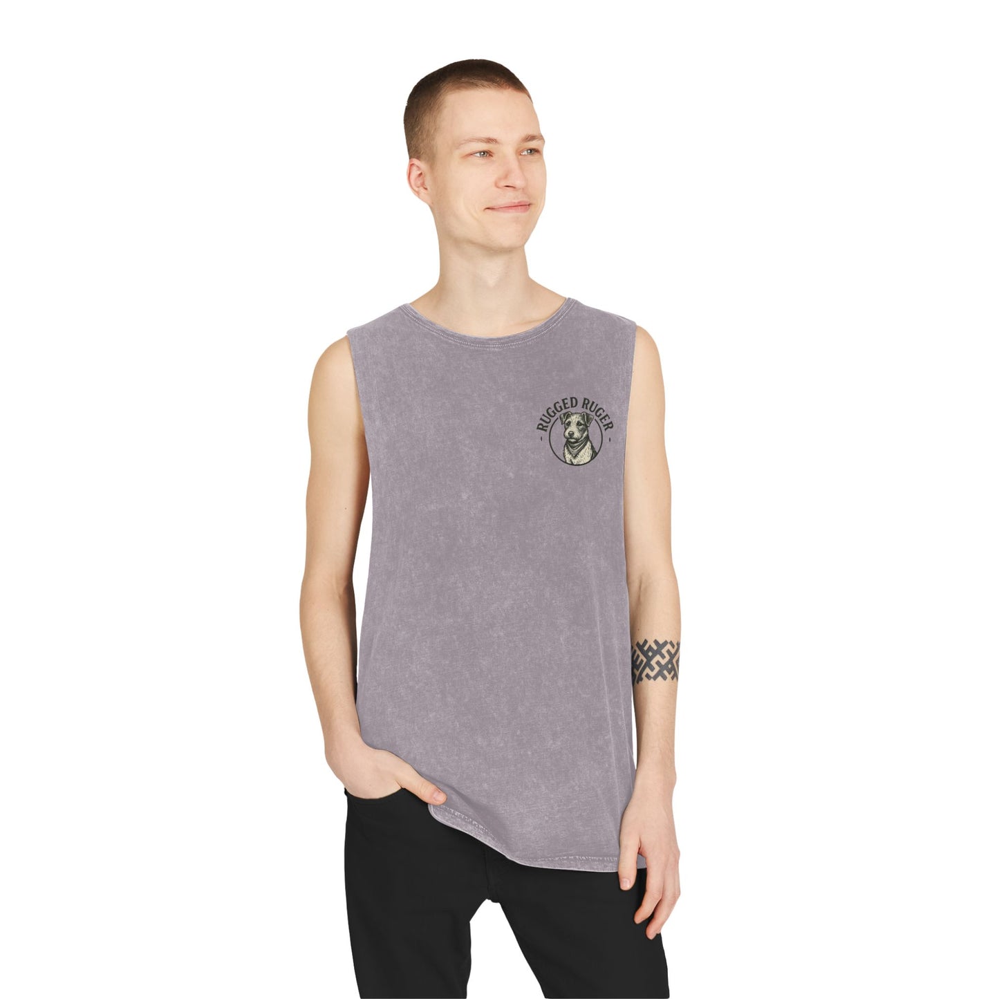 Rugged Ruger Vintage Stonewash Tank Top - Perfect for Summer, Outdoor Activities