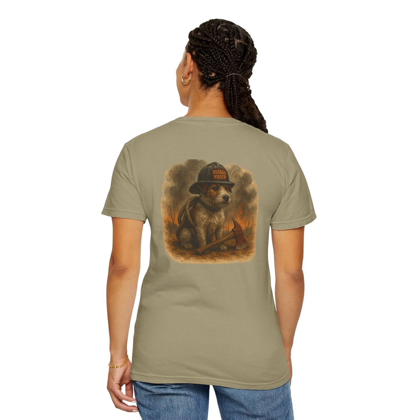 Rugged Ruger: Wildland Fire, Unisex Garment-Dyed Tee