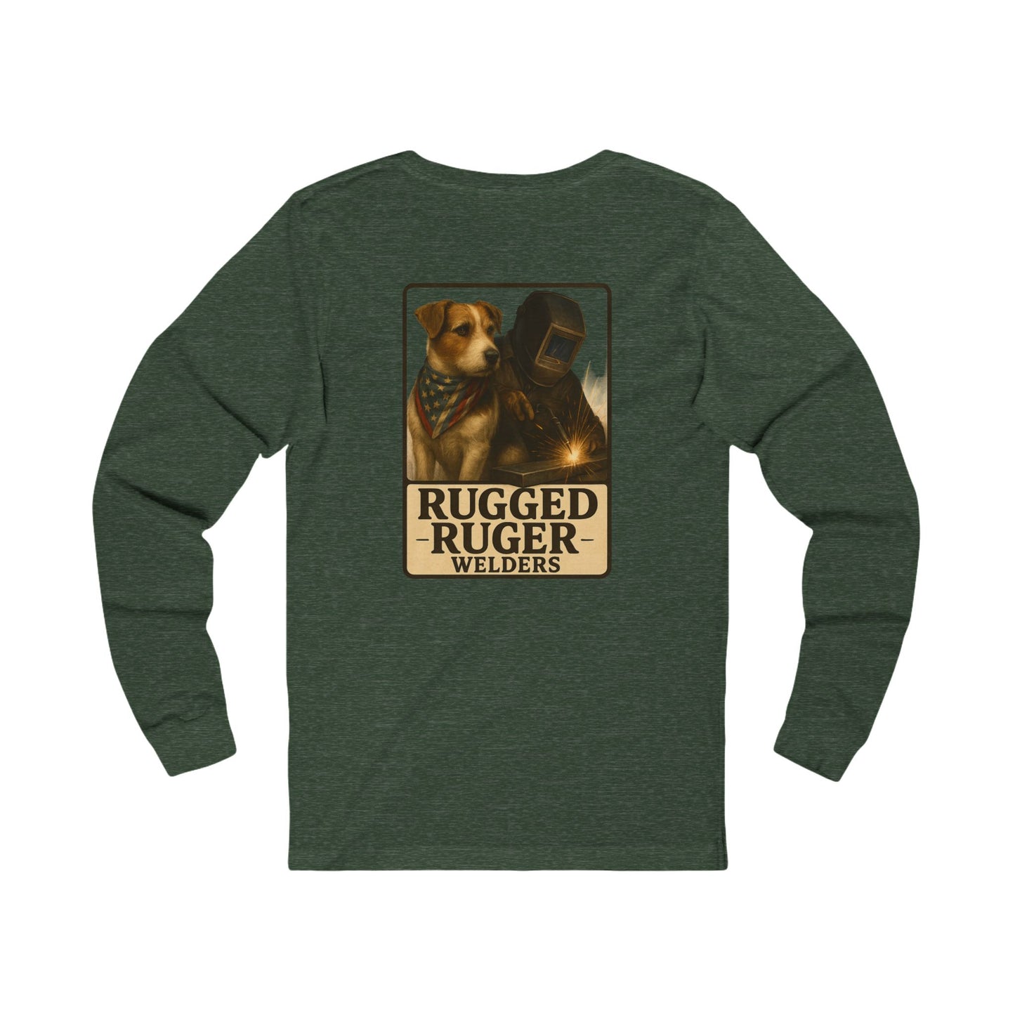 Rugged Ruger: USA Welder's, Unisex jersey long sleeve tee