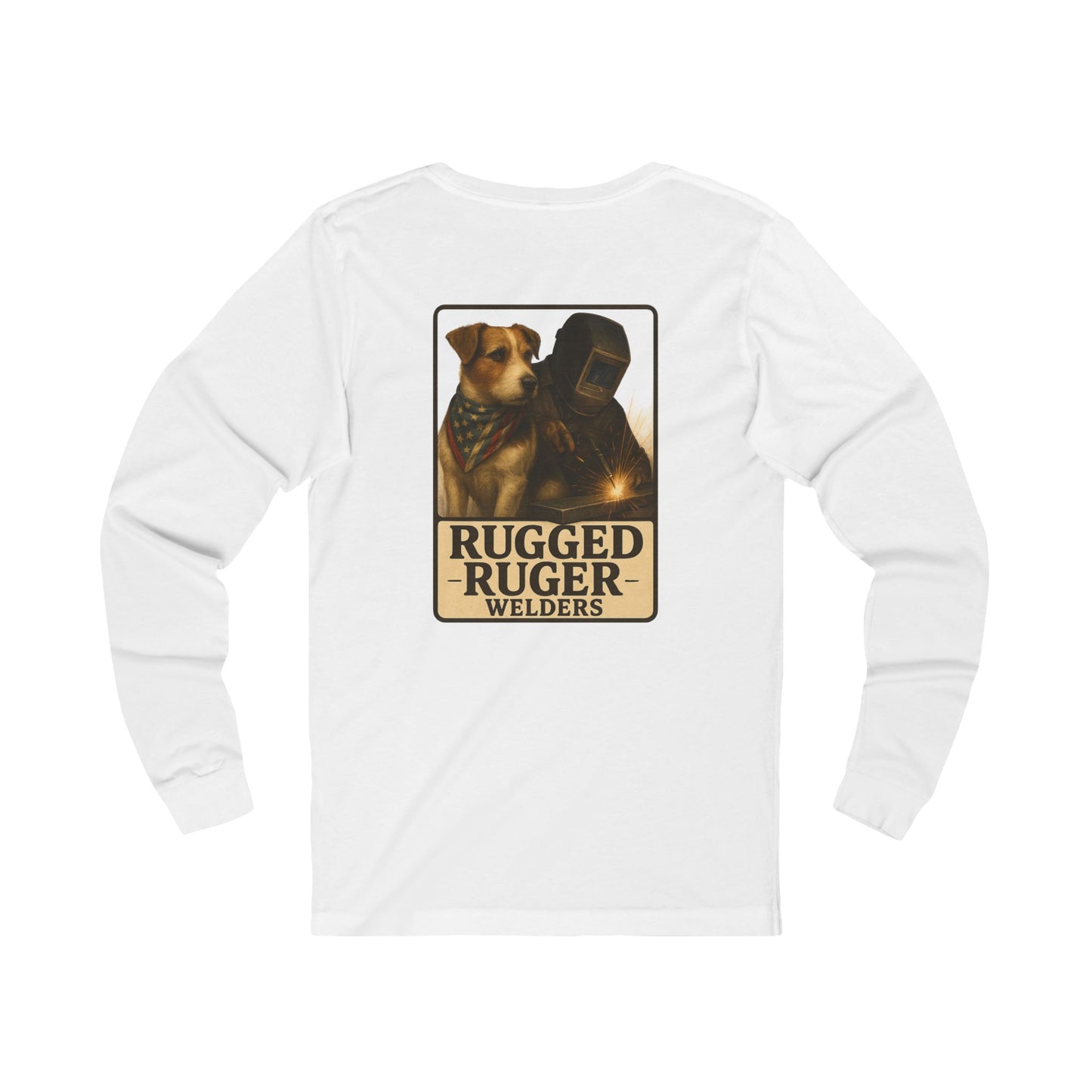 Rugged Ruger: USA Welder's, Unisex jersey long sleeve tee