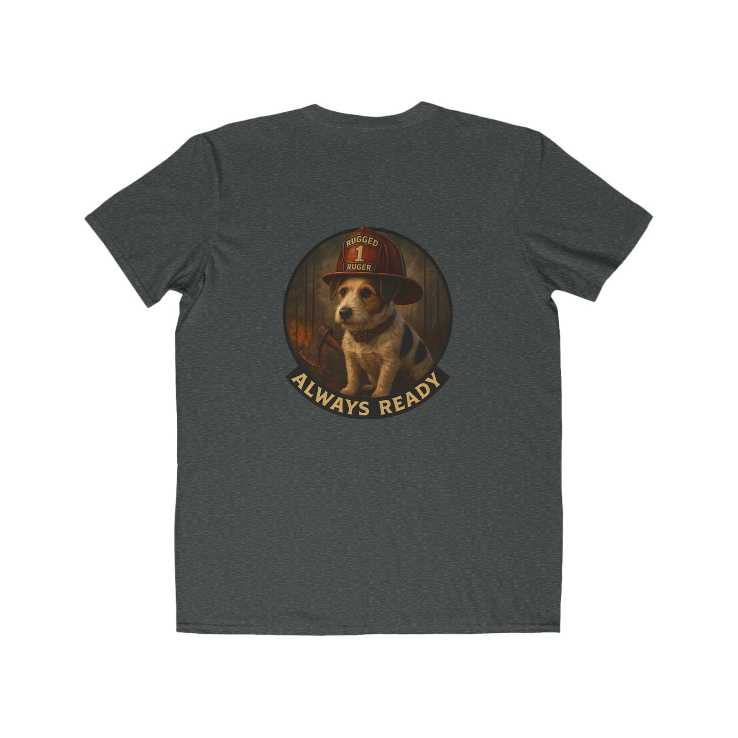 Rugged Ruger Firefighter Tee: Always ready, Men's Lightweight Tee,