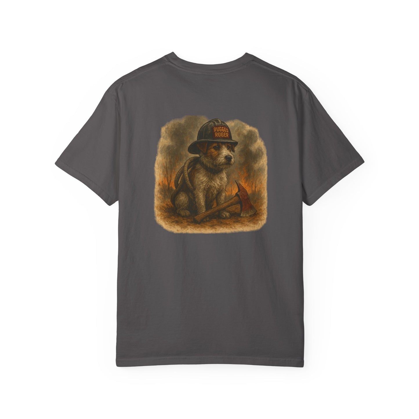 Rugged Ruger: Wildland Fire, Unisex Garment-Dyed Tee
