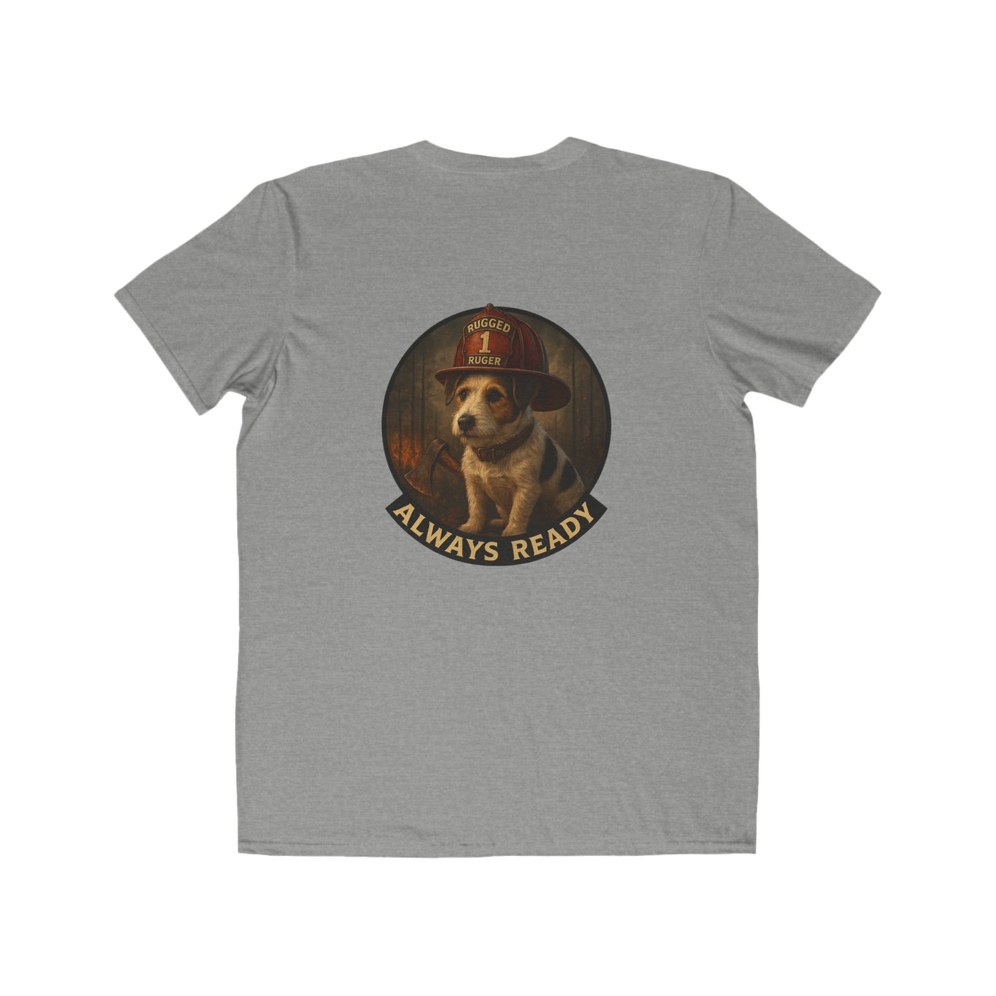 Rugged Ruger Firefighter Tee: Always ready, Men's Lightweight Tee,
