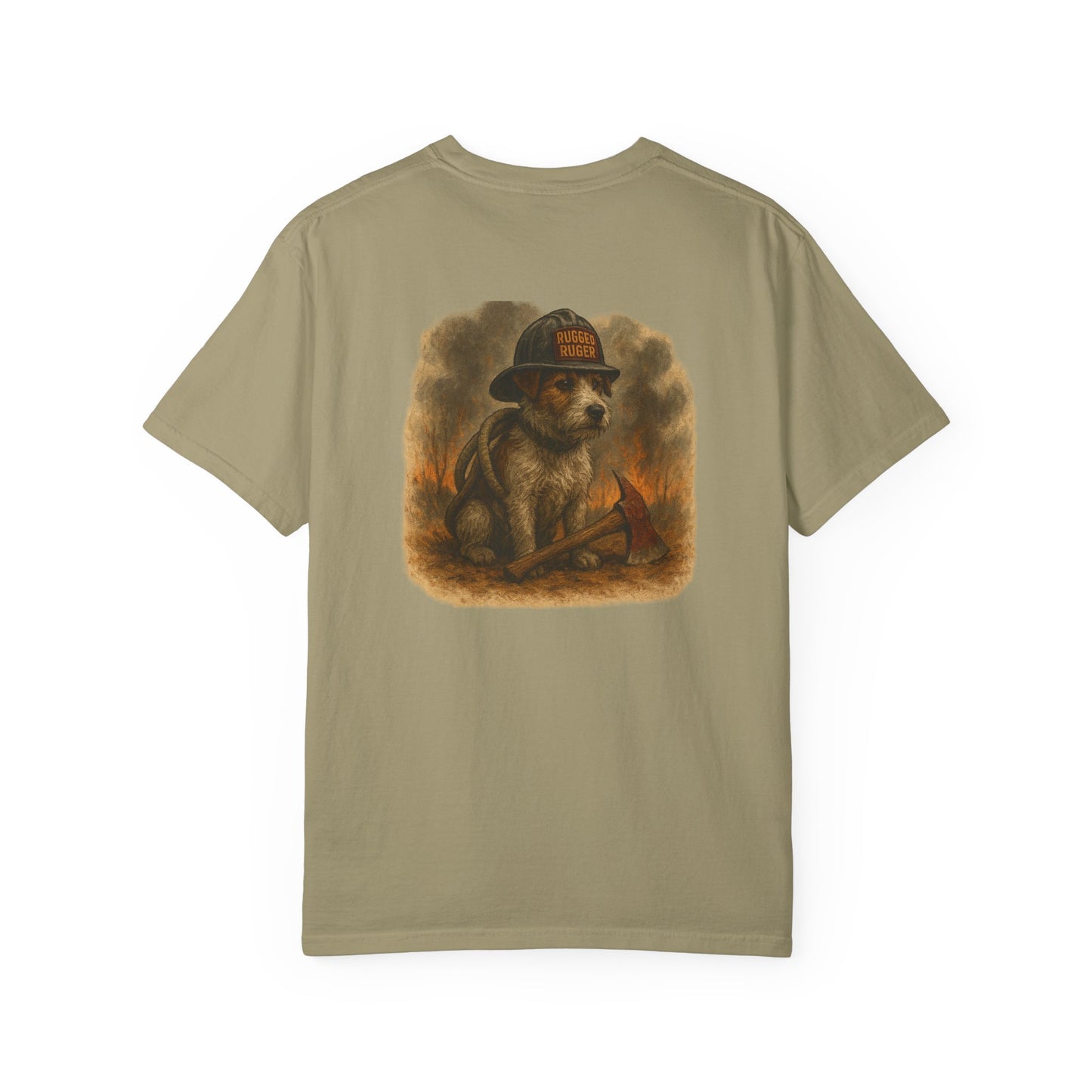 Rugged Ruger: Wildland Fire, Unisex Garment-Dyed Tee