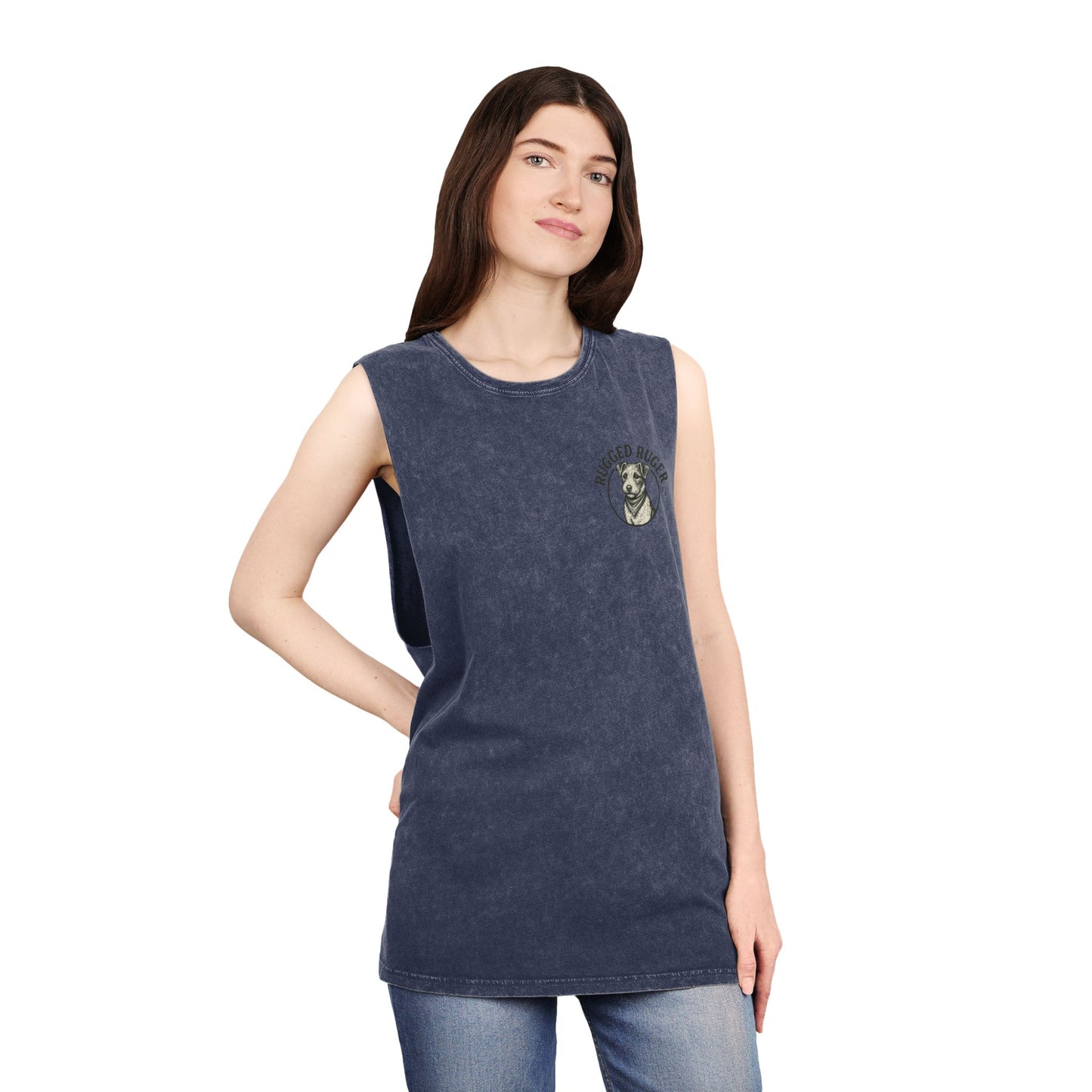 Rugged Ruger Vintage Stonewash Tank Top - Perfect for Summer, Outdoor Activities