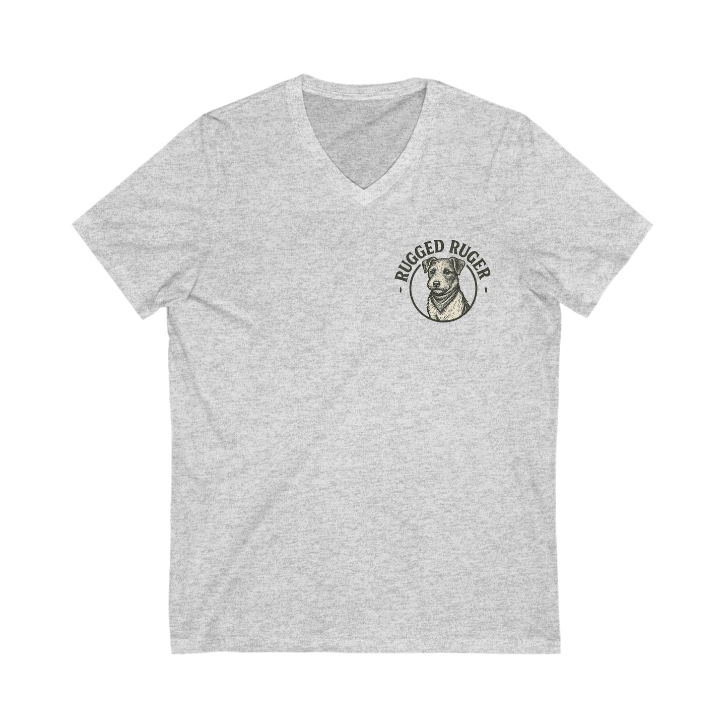 Rugged Rugger: keep your best friend close V-Neck Tee - Unisex Jersey T-Shirt,