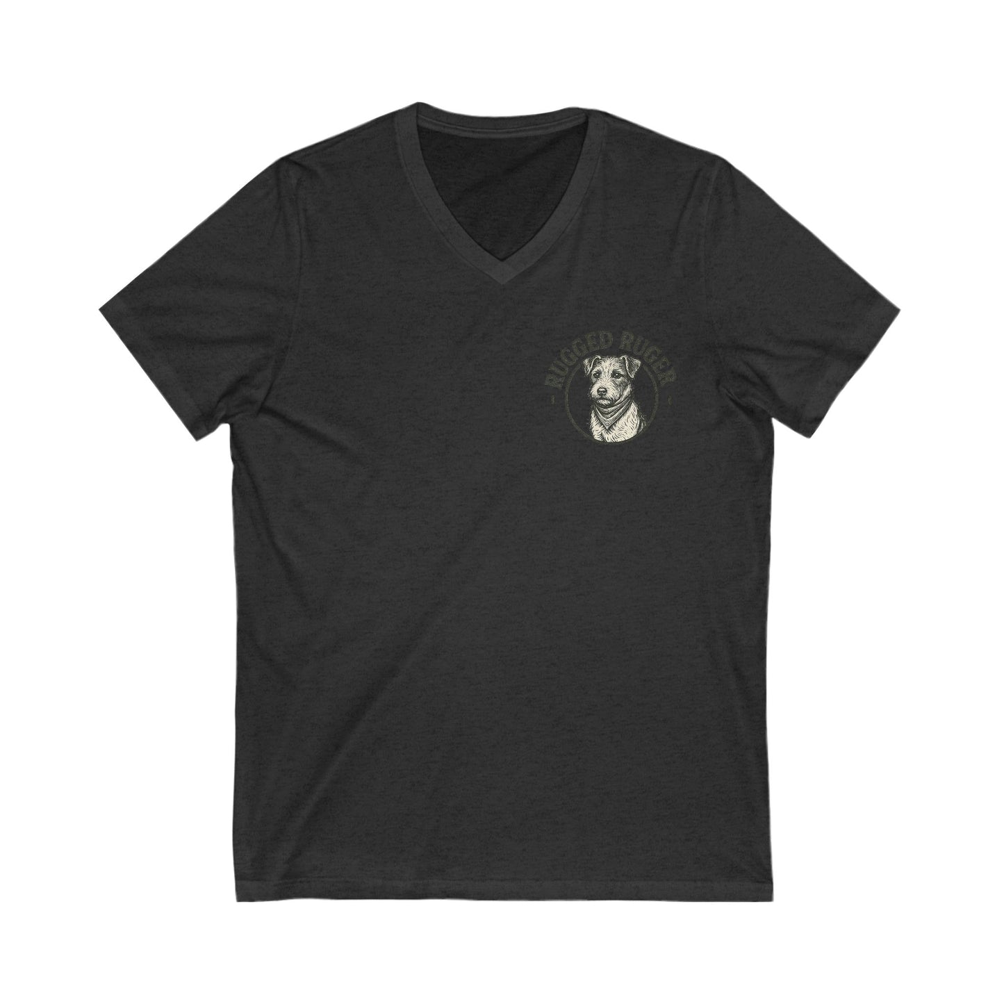 Rugged Rugger: keep your best friend close V-Neck Tee - Unisex Jersey T-Shirt,