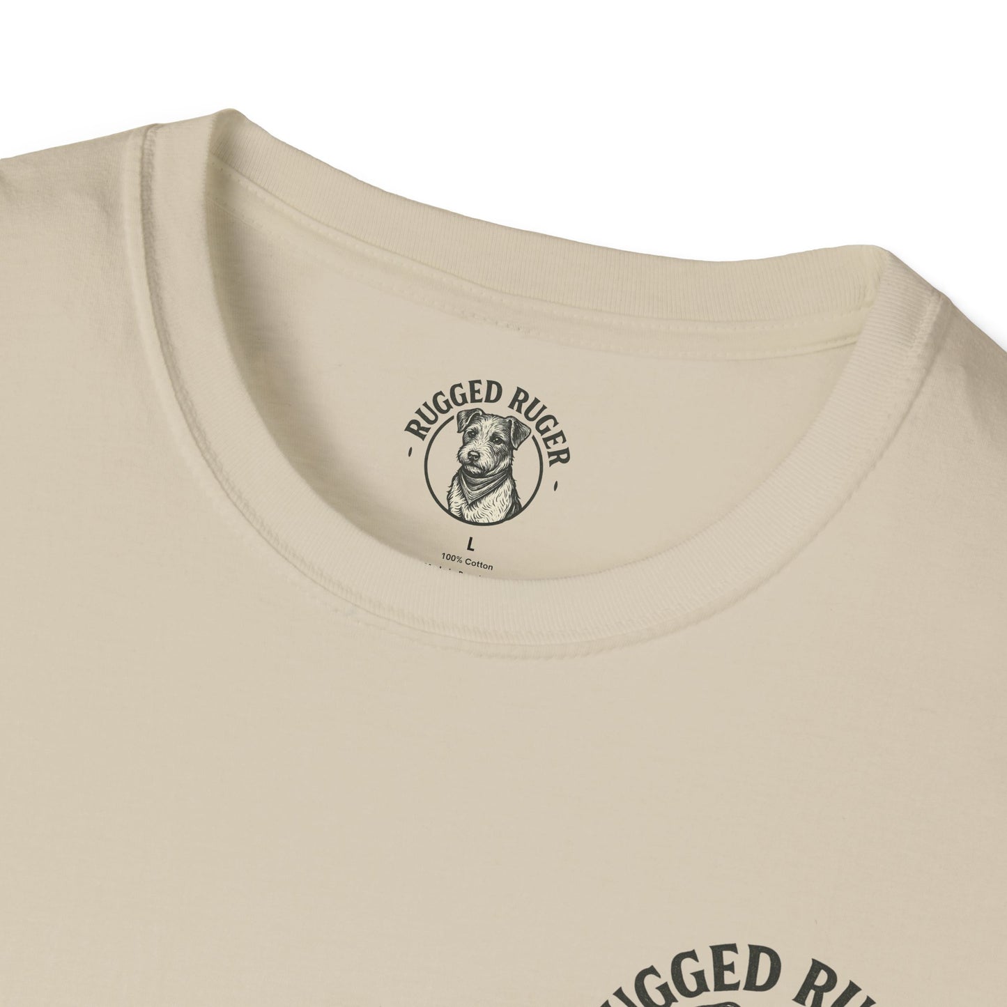 Rugged Rugger: We back the blue line, Unisex Softstyle T-Shirt