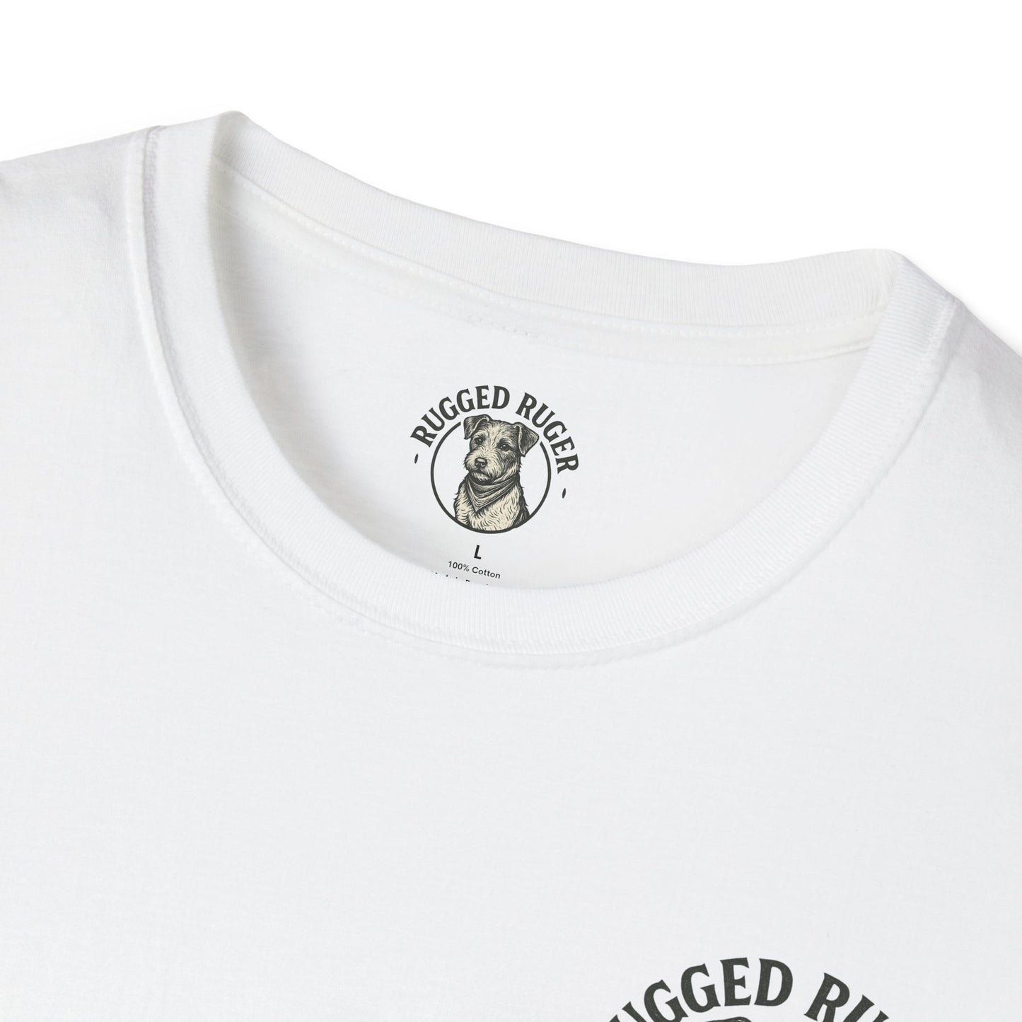 Rugged Rugger: We back the blue line, Unisex Softstyle T-Shirt