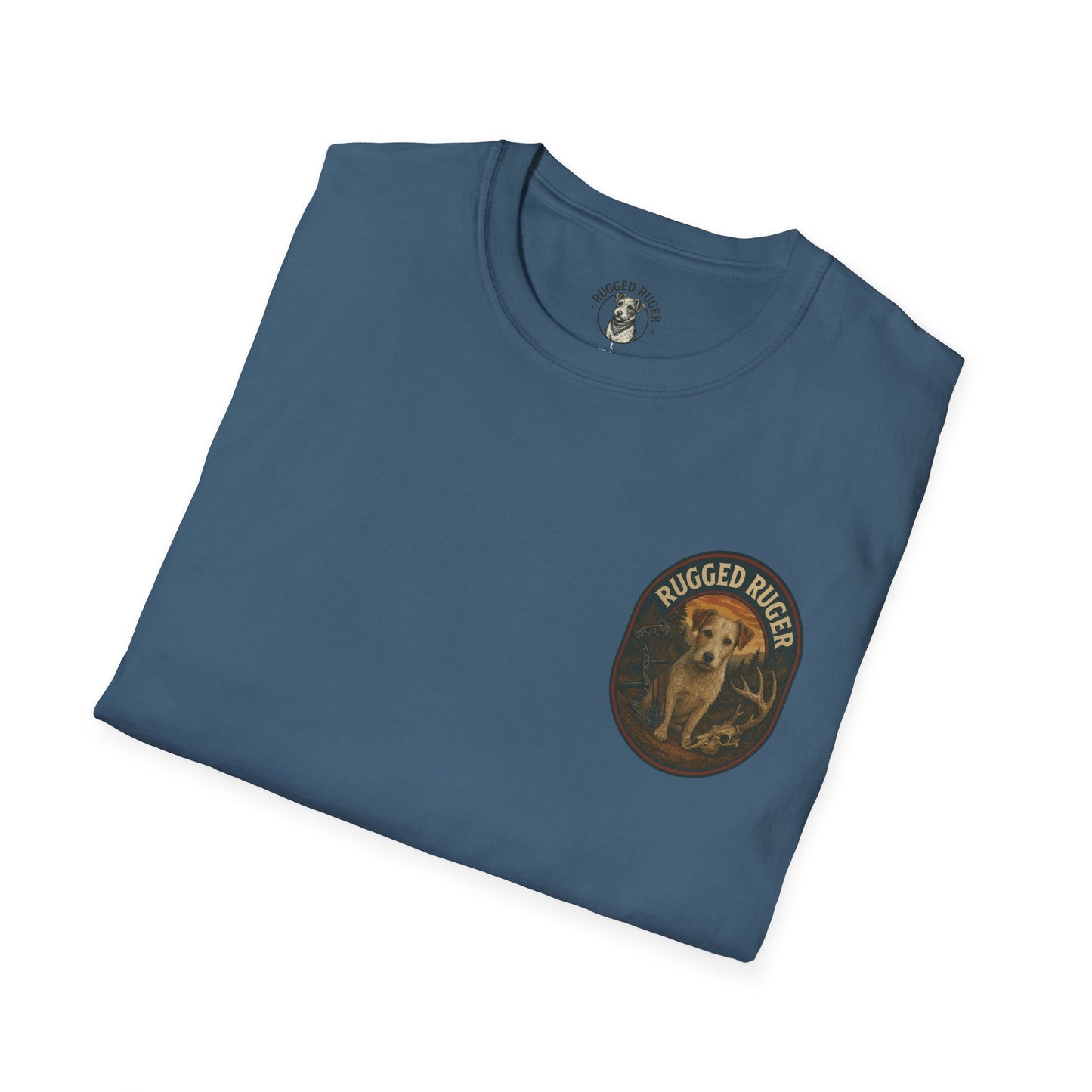 Rugged Ruger: Bow hunting round logo, Unisex Softstyle T-Shirt