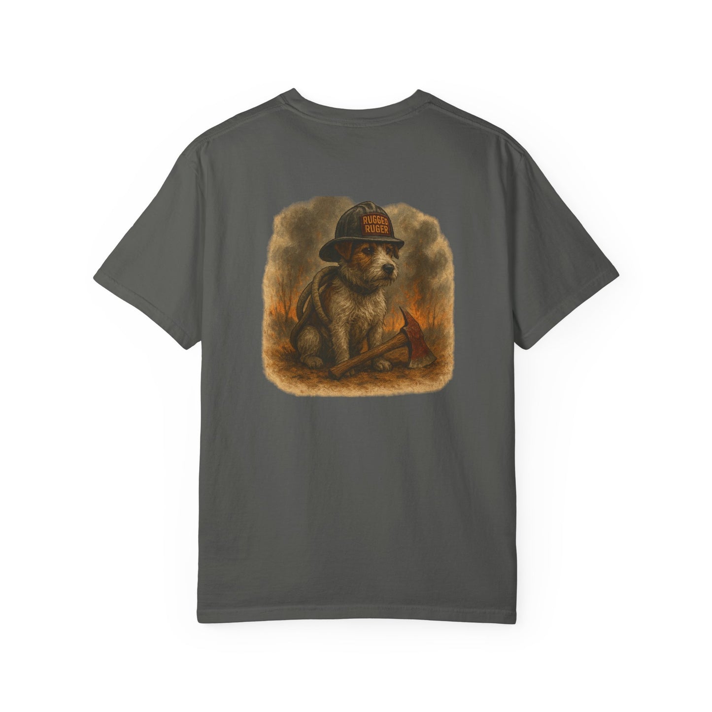 Rugged Ruger: Wildland Fire, Unisex Garment-Dyed Tee