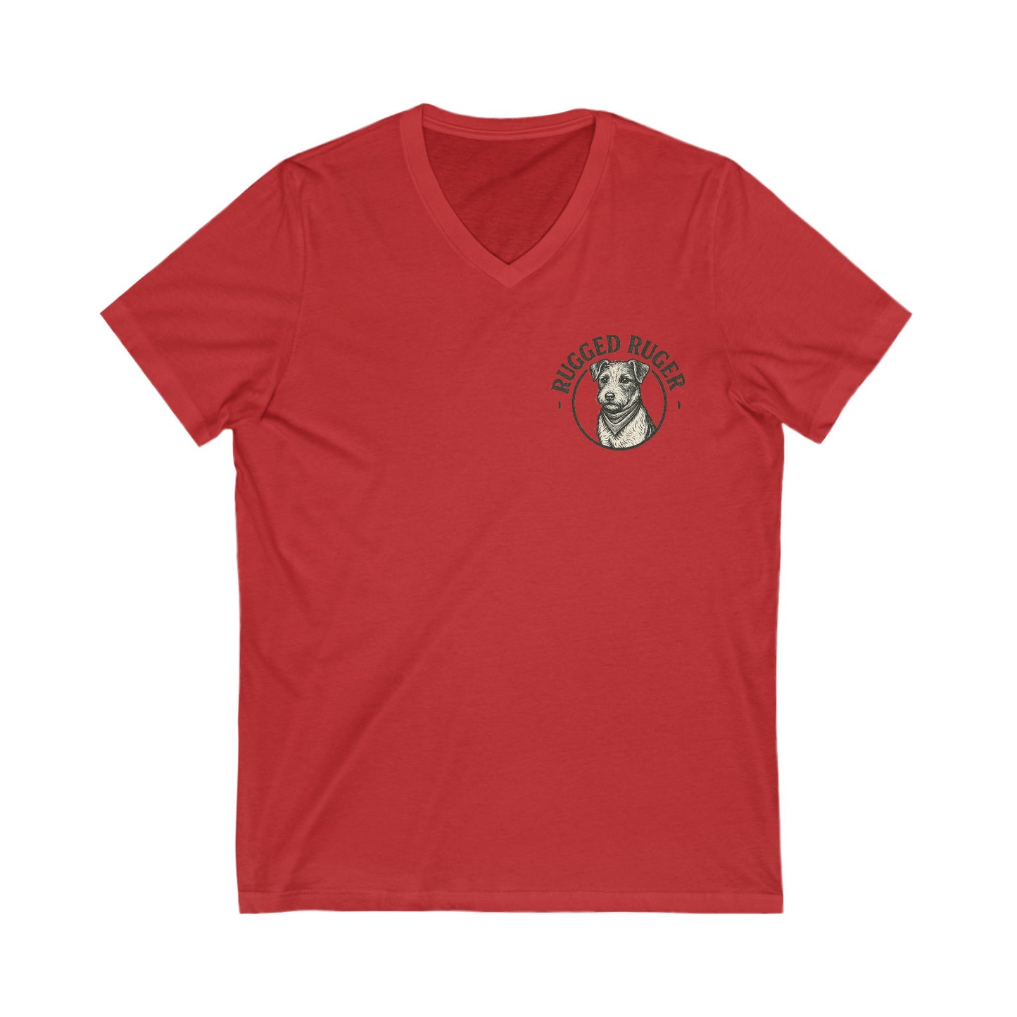 Rugged Rugger: keep your best friend close V-Neck Tee - Unisex Jersey T-Shirt,